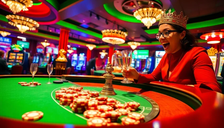 A player enjoying the 789f gambling experience at a lively roulette table surrounded by vibrant casino elements.