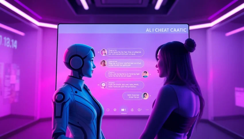 Engaging AI chat interface showcasing intimate conversations in a porn ai chat setting.
