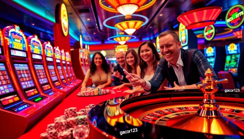 Experience a thrilling gaming atmosphere where gacor123 ignites the excitement at the roulette table.